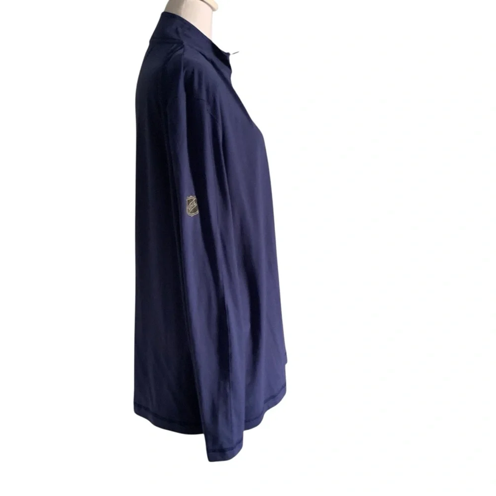 Fanatics NHL Tampa Bay Lightning Hockey Blue Long Sleeve Quarter Zip Top